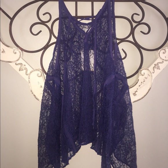 Ecote Tops - NWT Blue lace Ecote tank from urban outfitters